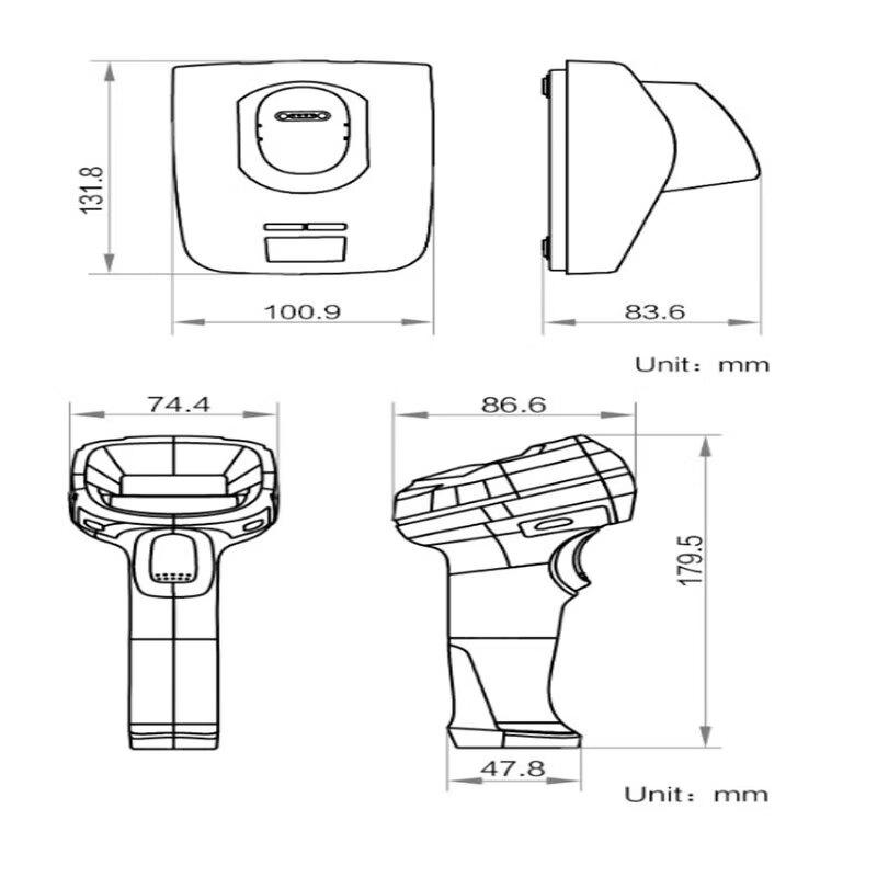 Промышленный беспроводной сканер штрих-кодов Hikrobot MV-IDH3000B