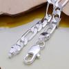 Wedding Nice Gift 925 Sterling Silver 6MM Chain Men Women Jewelry Fashion Beautiful Bracelet