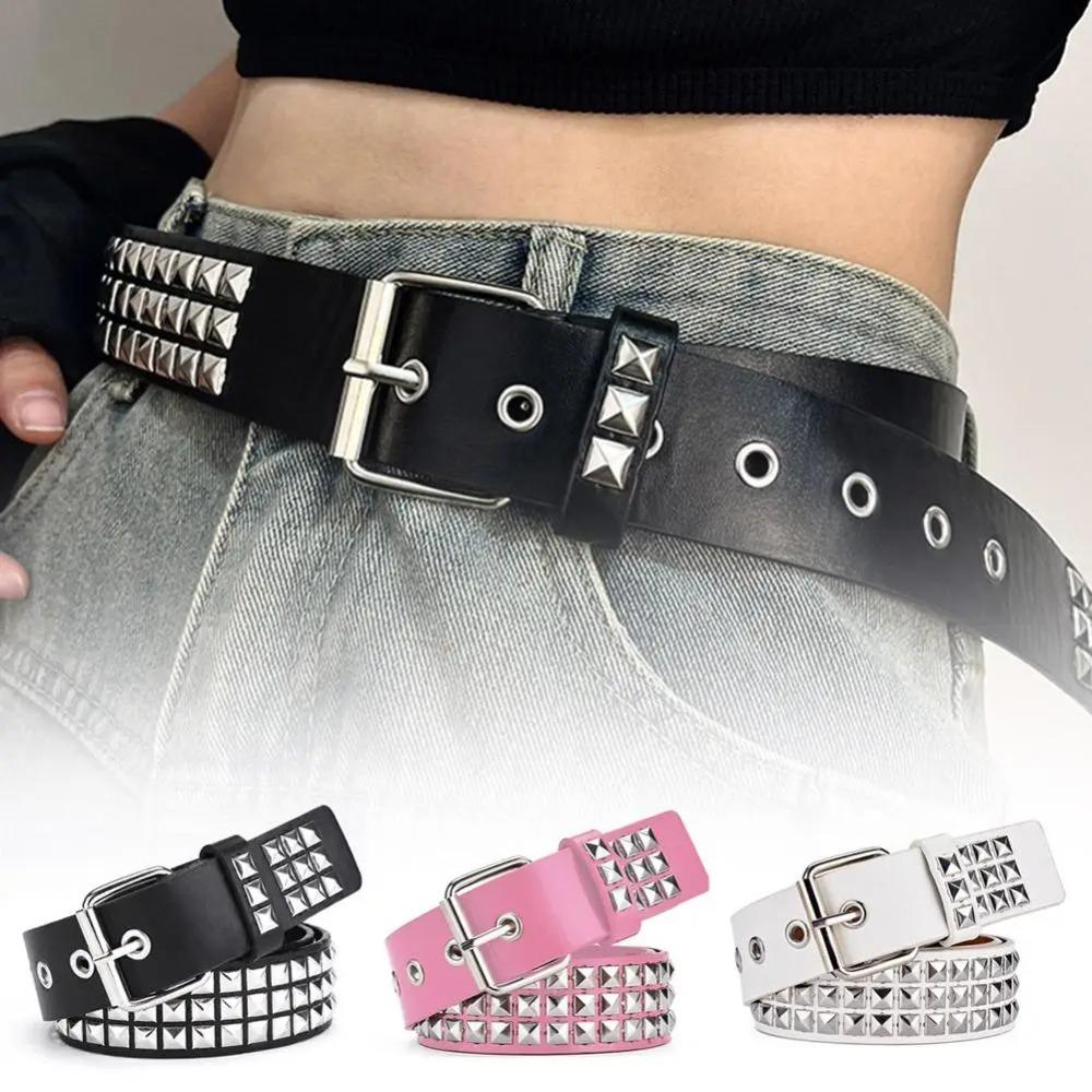 Retro Rivet Belt Punk Nightclub Rock Style Belt Trend Jeans Belt  Fashion Decoration