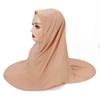 Malay Double Chin Undercap Muslim Women Solid Color Inner Scarf Islamic Instant Hijab Ladies Cap Crystal Hemp Bonnet Hat 80*55cm