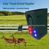 Solar Animal Repellent: High-Volume Sound and Flashing Light To Deter Wild Boars and Dogs At Night