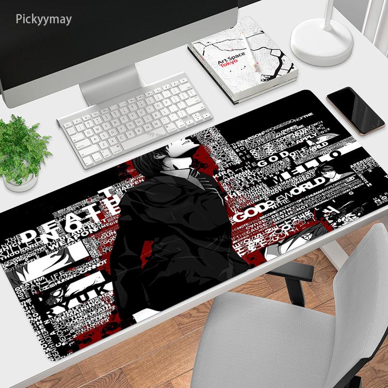 Мм XXL игровой коврик для мыши Death Note большой резиновый геймерский настольный ковер аниме компьютерный коврик для мыши ПК клавиатура настольные игровые коврики