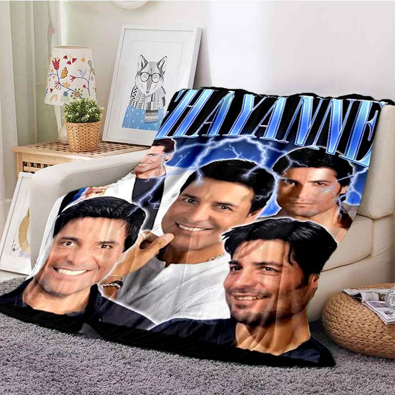 Chayanne 3D Print Puerto Rican Latin Pop Gift Blanket,Soft Throw Blanket for Home Bedroom Bed Sofa Travel Picnic Cover Kids