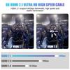 8K HDMI 2.1 Cable 48Gbps Ultra High-Speed 60Hz 120Hz HDMI 2.1 Cable Compatible for PC, PS5, TV, and Projector