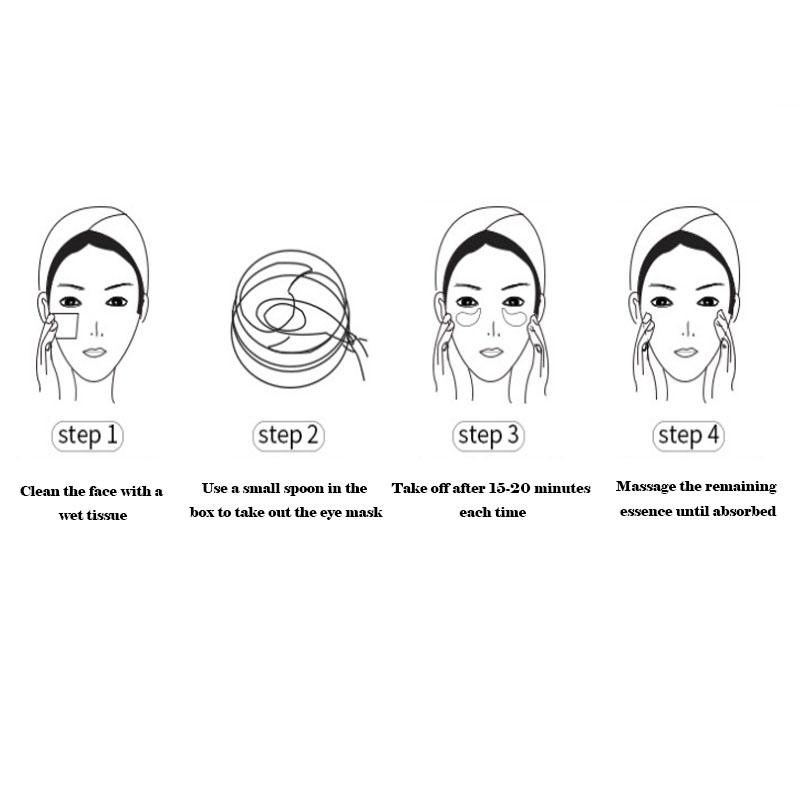 Коллагеновая золотая маска для глаз Патчи для глаз для удаления темных кругов и мешков под глазами для уменьшения морщин Уход за глазами