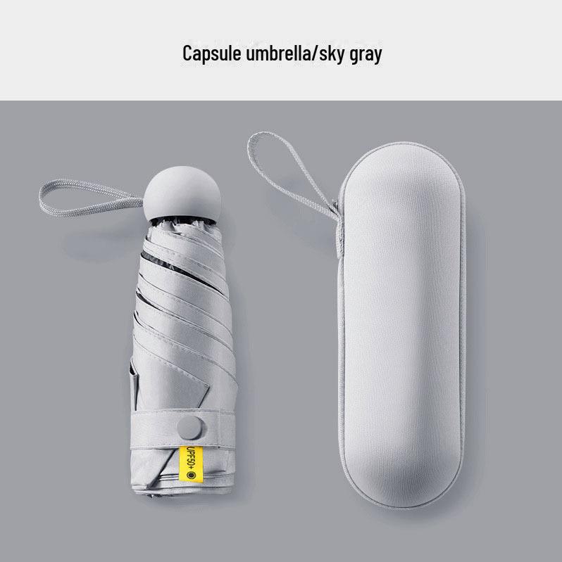 Скидка 50% на карманный мини-зонт двойного назначения: Защита от ультрафиолета для солнца и дождя, красочный и компактный дизайн