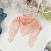 Women Lace Triangle Scarf Sweet Girls Sunscreen Scarf Spring Summer French Beach Style Hair Tie Vintage Female Lady Muslim Hijab