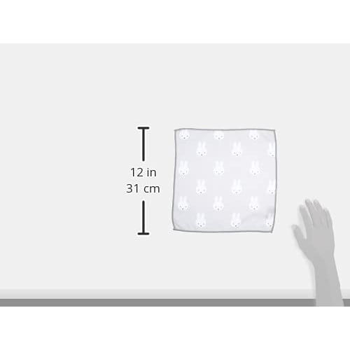 Okato DickBruna Miffy Microfiber Towels, 30x30cm, Set of 3, Miffy Face Only, Approx. 30cm X 30cm