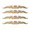 4pcs Decorative Wood Carved Onlays For DIY Home Decor - Perfect For Bed, Door, Cabinet, And Wardrobe Embellishments