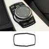 Carbon Fiber Car Multimedia Button Knob Frame Decoration Sticker for BMW F10 F20 F30 F34 F07 F25 F26 F15 F16 Car Accessories