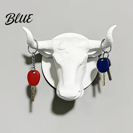 Декор для стены дома в деревенском стиле, Вешалка для шляп в виде головы быка, Легкий настенный держатель для ключей, Декоративный крючок для пальто, Уникальный подарок для мужчин, Ретро-вешалка-животное