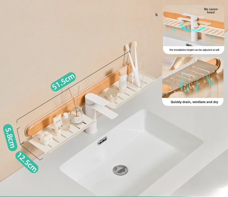 Ореховый унитаз раковина зеркало полка кран умывальник раковина настенные стеллажи для хранения вещей ванная полка туалет кухонная полка без перфоратора