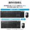 ELECOM Wireless Keyboard TK-FDM109TKBK Thin Membrane Type Antibacterial Tenkeyless Black
