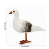 Artificial Feathered Beach Crafts Party Bird Decoration for Desk, Simulation Seagull Home Garden Decoration Artificial Feathered