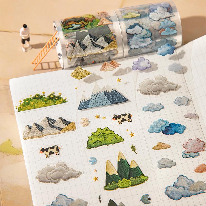 1pcs/1lot Decorative Adhesive Tapes The Journey of the Wind Tapes DIY Paper Scrapbooking Japanese Stickers