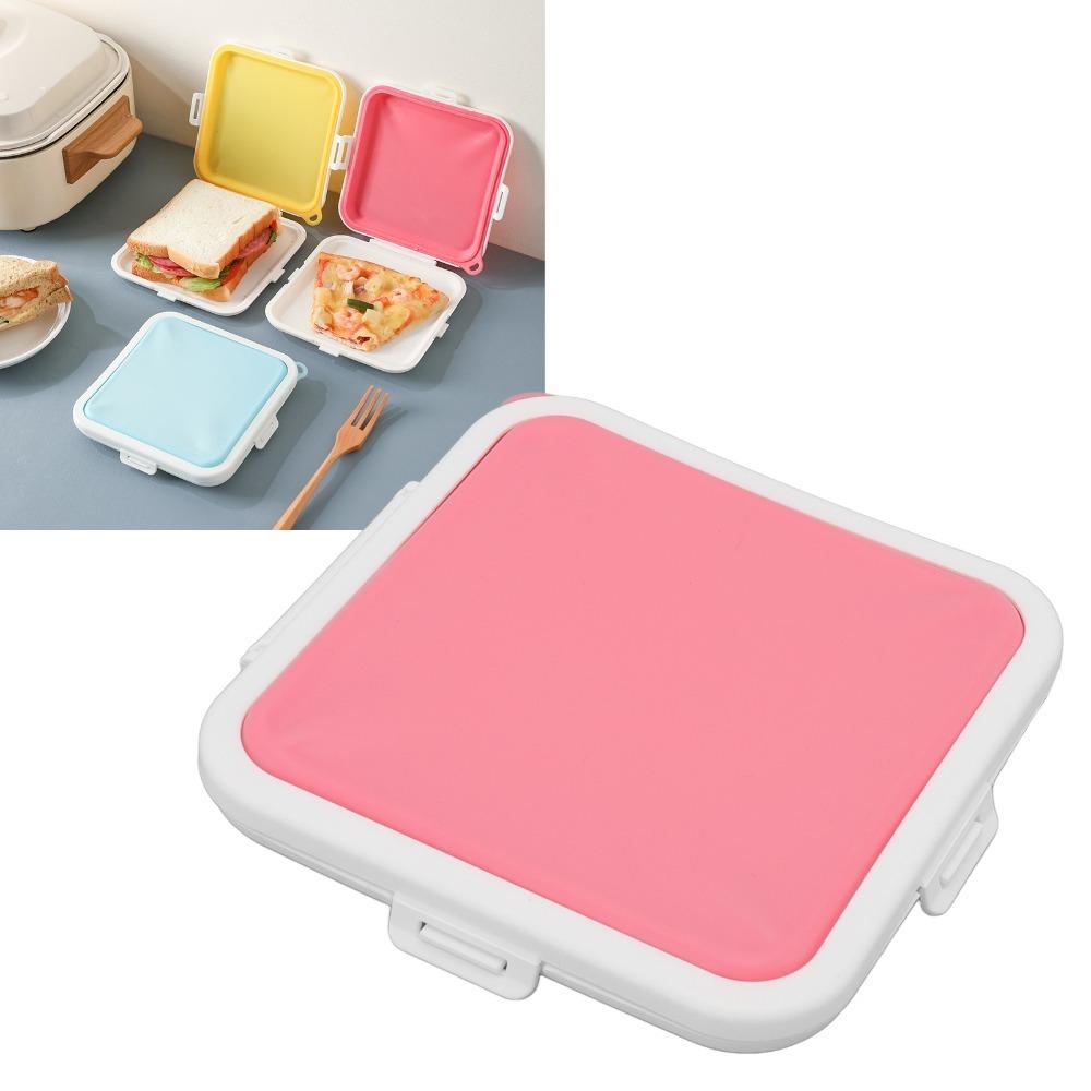 3 Side Clips Sandwich Storage Box PP Silicone Material Sandwich Holder Sandwich Container For Work
