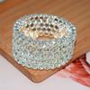 Rhinestones Bridal Jewelry Hand Wrist Bracel Crystal Bracelets Wedding Bangles Five Rows Bangles