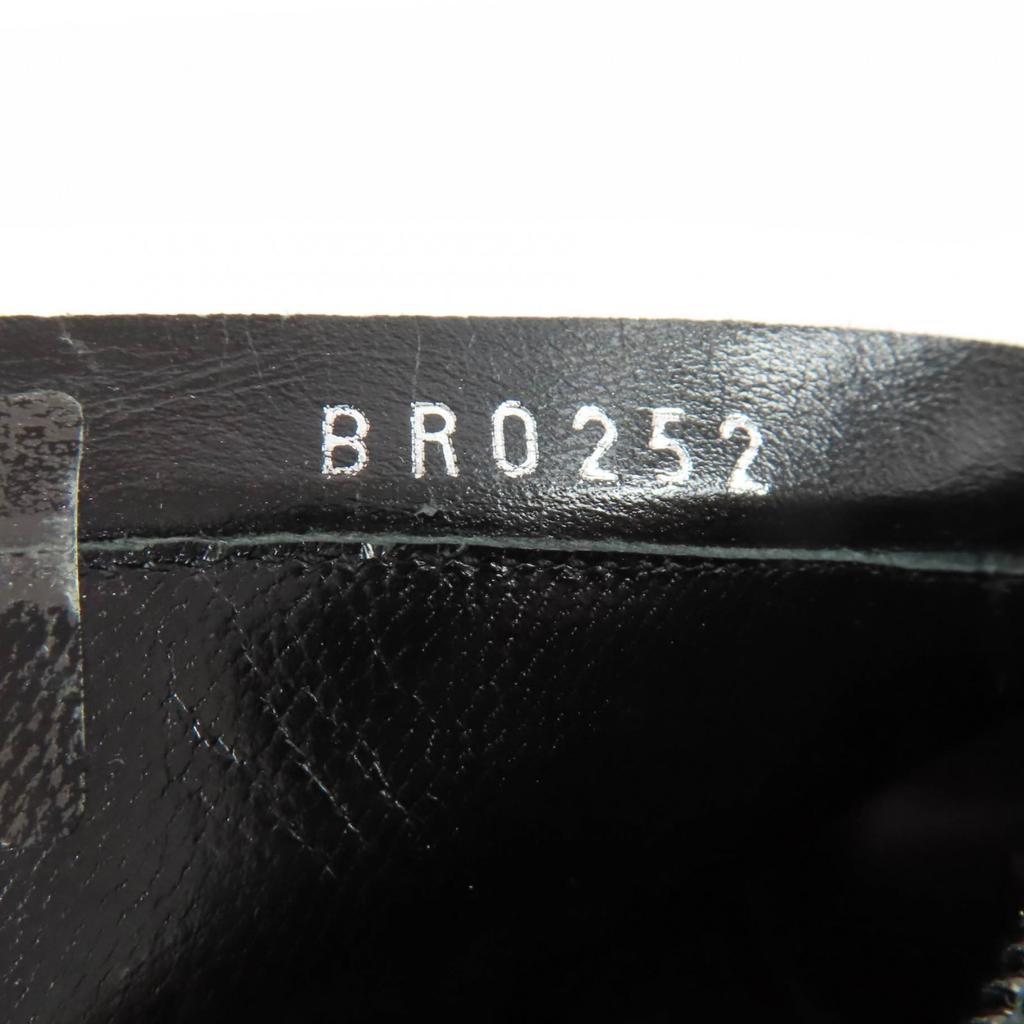 Excellent LOUIS VUITTON short boots Silhouette Line Monogram Velour black 37.5 Used