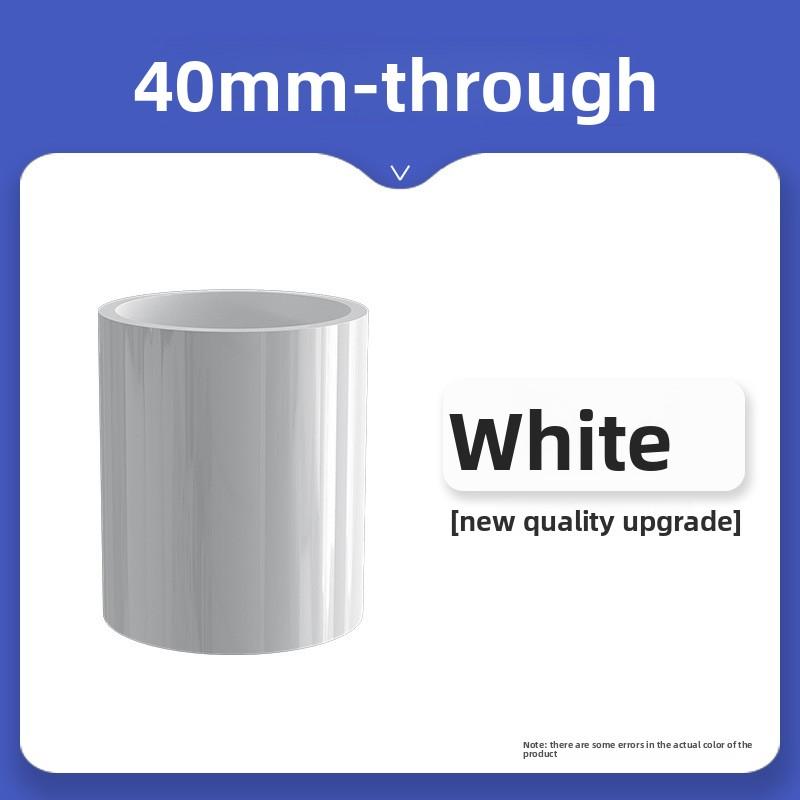 Белый ПВХ соединитель для труб 20/25/32/40/50 мм для садового орошения, аквариума, фитинги для водопроводных труб, адаптер для аквариума, прямые трубные соединения