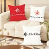 Classic JJEANNEAU Logo Cushion Cover Natural Linen Organic Fabric DoubleSided Printing Couch Pillow Covers Home Decor