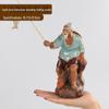 Jiang Taigong Fishing Ceramic Bonsai Rockery Decoration For Aquariums