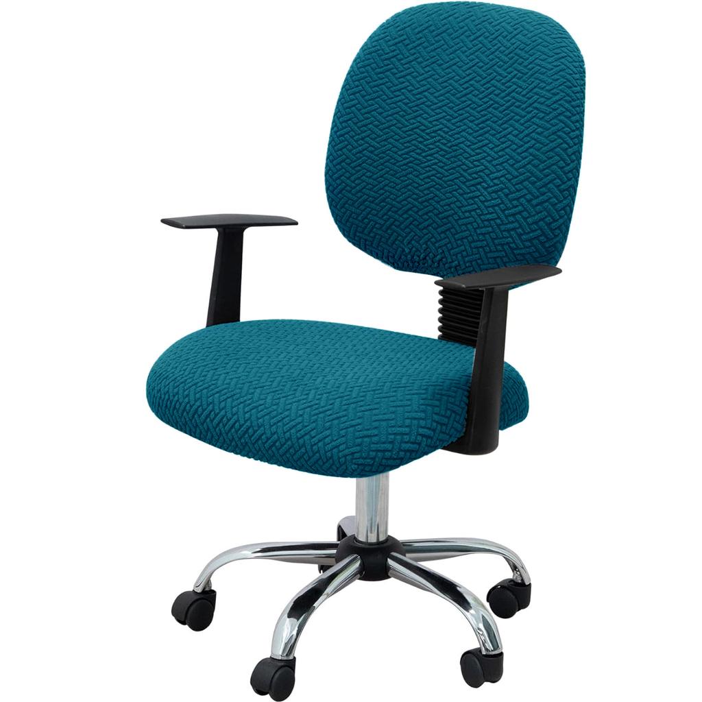 Жаккардовые эластичные чехлы на офисные компьютерные кресла, чехлы на сиденья для кресел, съемные, моющиеся, защита для вращающихся кресел