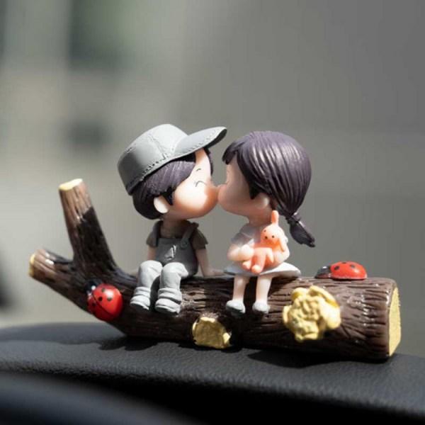 Rasmus Car Accessory Figure Mini Me 6-piece Set Free Gift, Balloon Blue Couple, 1 piece,Korean Car Acc