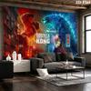 Super Kong Wall Tapestry Aesthetic Wall Hanging Printed Fabric Blanket Decorative Tapestries for Bedroom Living Room Home Decor