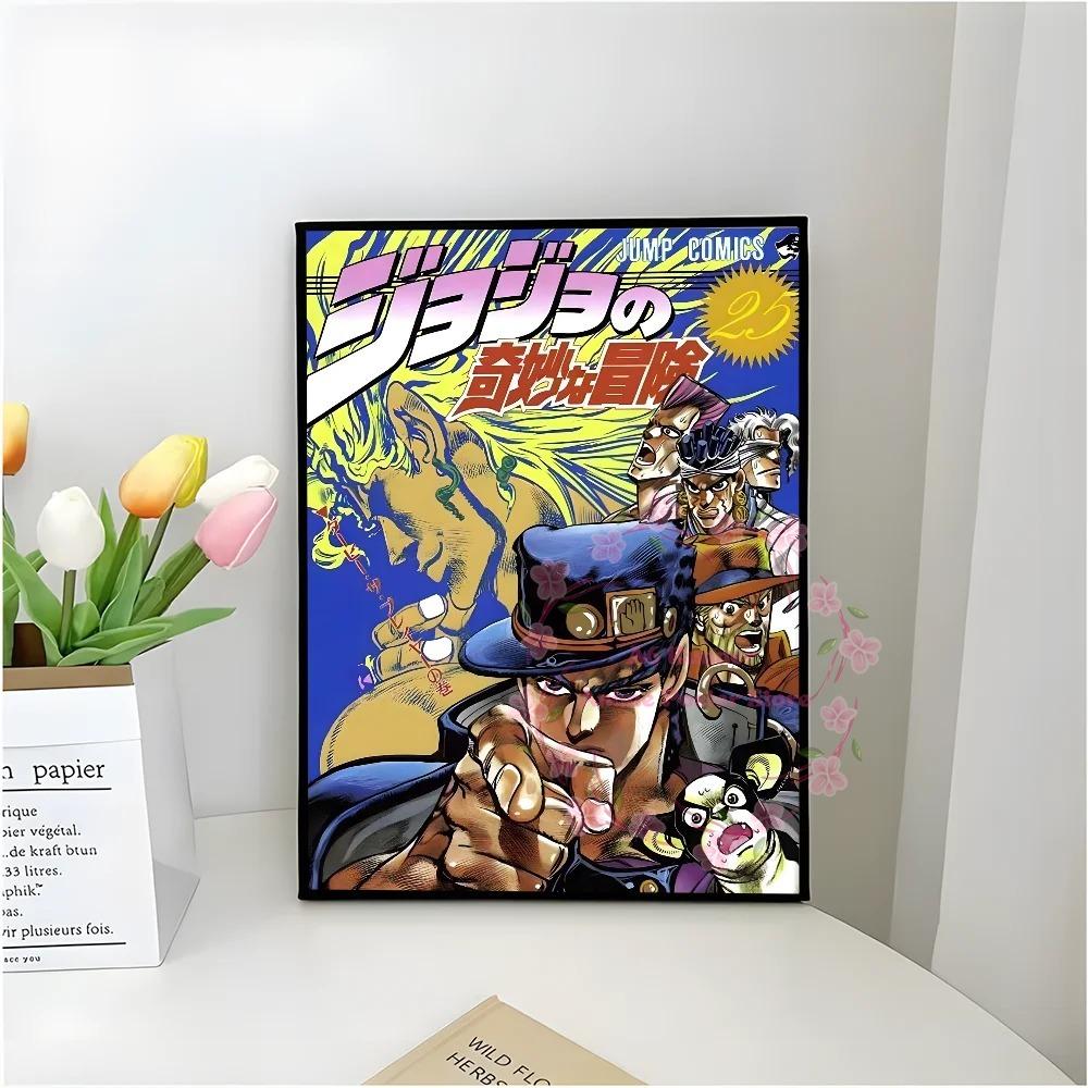 Аниме Jojo's Bizarre Adventure Ретро Постер Самоклеящаяся Арт Водонепроницаемая Бумажная Наклейка Кофейня Бар Комната Настенный Декор