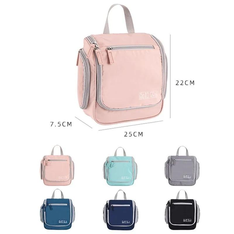 Women Cosmetic Bag Travel Men Toothpaste Toothbrush Toiletries Organizer Hook Female Beautician Makeup Bags Toilet Storage Bag