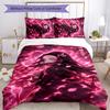 3pcs Nezouko2 Design Cover Set - HD Printed Bedding with 1 Cover and 2 Pillowcases - Perfect for Home and Dorm Decor