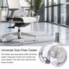 Office Chair Wheels 50kg Load-capacity Simple Installation Universal Furniture Caster Chair Mute Wheel Replacement Parts