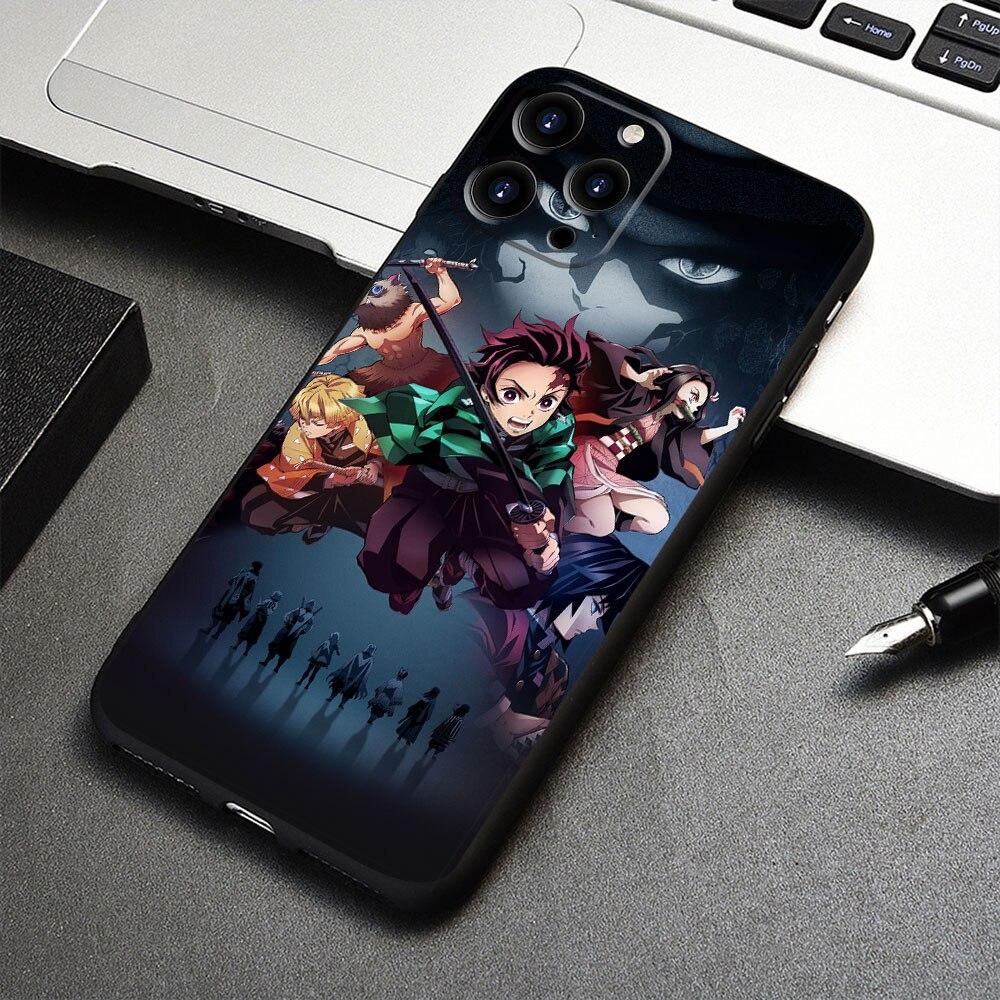Официальный чехол для iPhone 14 X 12 7 XS 13 Pro Max 8 Plus XR 11 5 6S SE2022 SE2 6 Mini SE Demon Slayer Kimetsu No Yaiba