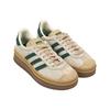 adidas Gazelle Bold Cream Collegiate Green Женские кроссовки Кремово-белые Magic-Beige ID7056