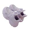 Girls dad shoes rotating buttons summer new children's breathable single net white shoes boys sports shoes