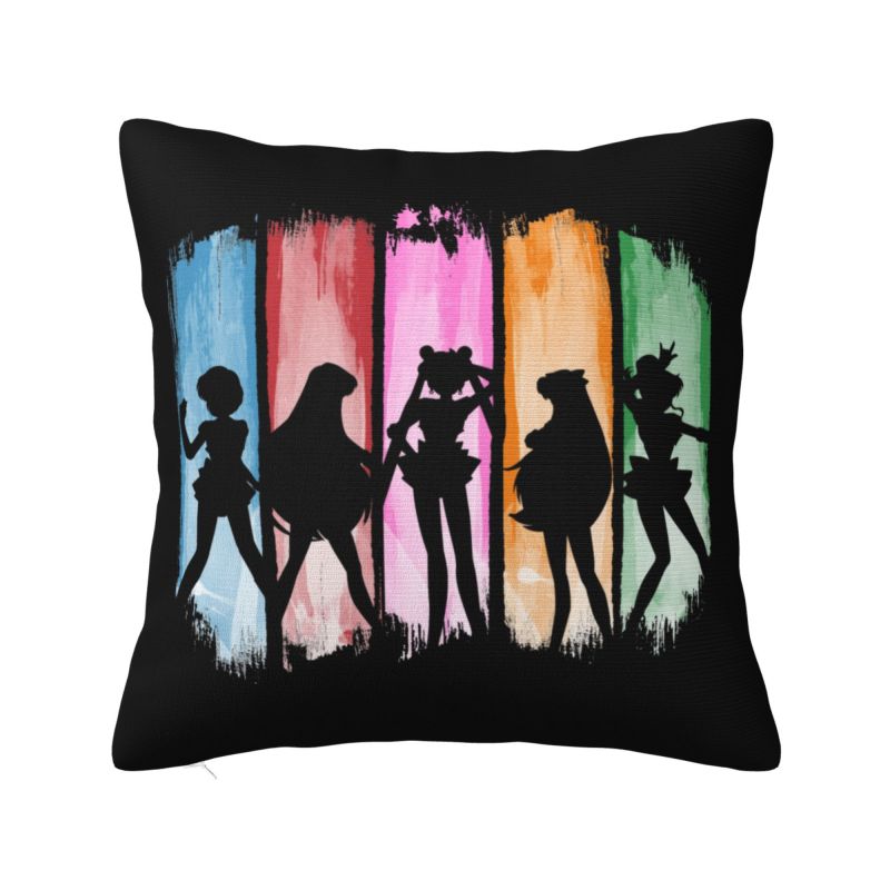 Индивидуальная роскошная наволочка для подушки с мультяшным персонажем Сейлор Мун, мягкая наволочка для декоративной подушки с мультфильмами Луна