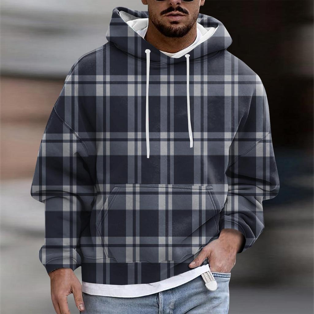 Мужское плюшевое теплое пальто с принтом, флисовый свитер, повседневное пальто, свитер с карманами, осенне-зимнее пальто