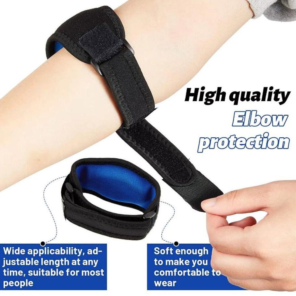 with Compression Pad Adjustable Elbow Support 3Colors Tendonitis Pain Relief  for Women and Men