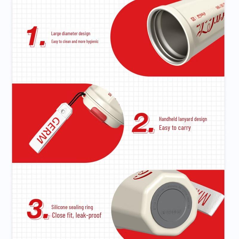 Germ x Coca-Cola Rhombus Insulated Coffee Mug, 390ml