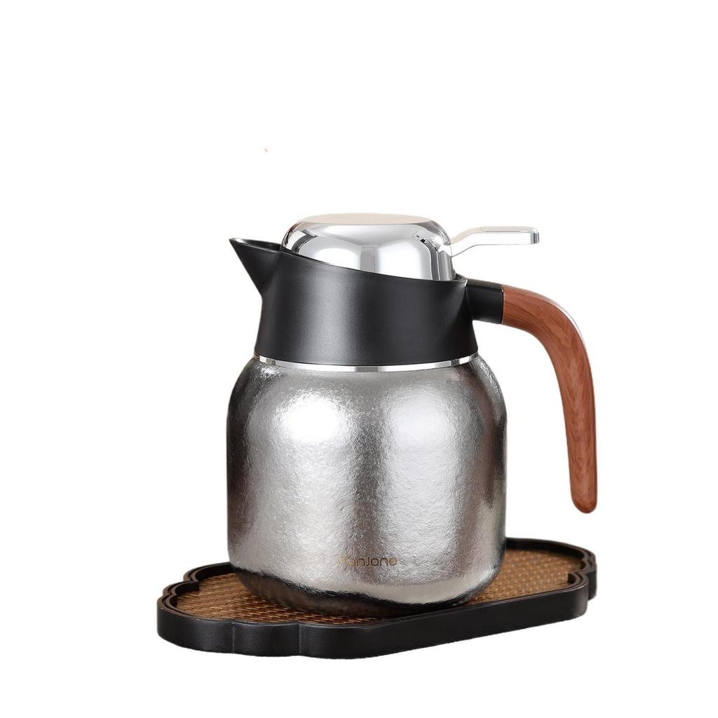 2025 Pure Titanium Stewing Teapot: Portable, Insulated, Tea-Water Separator for Brewing Old White Tea and Pu'er.