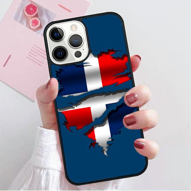 Чехол для мобильного телефона с флагом Доминиканской Республики Для iPhone 17 Air 16 15 14 12 13 11 Pro MAX apple Plus Coque
