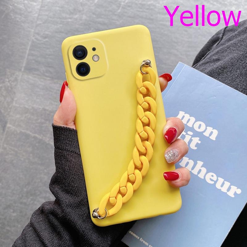 Silicone Wriststrap Bracelet Chain Phone Case for Samsung S23 S22 S21 S20 Ultra Plus S20 FE A13 A53 A14 A54 iPhone 15 14 13 12 11 Pro Max XS MAX 8P 7P