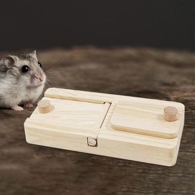 Игрушки для сбора пищи, Интерактивные, Деревянные игрушки-пазлы с подкреплением для морских свинок,