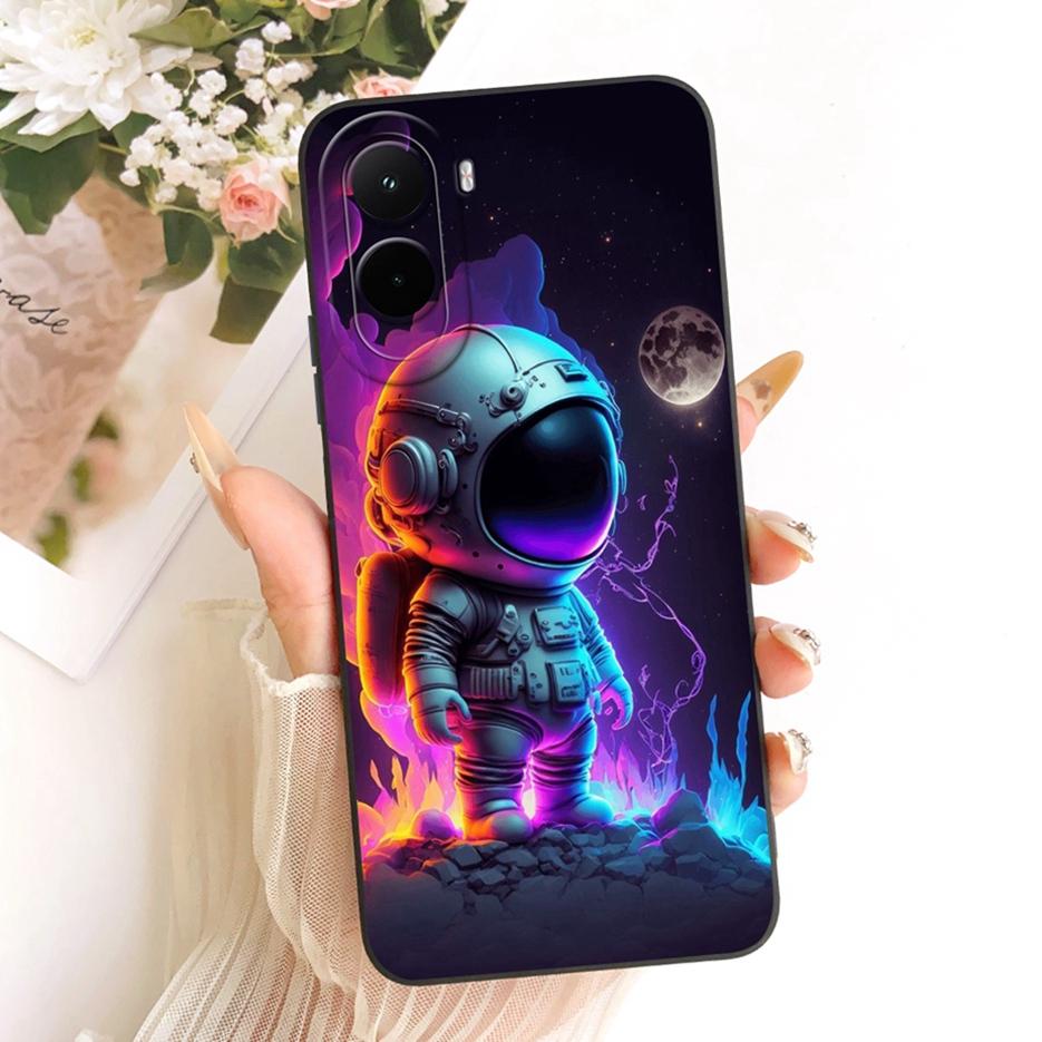 Для Xiaomi Poco M7 4G Чехол Милый Динозавр Астронавт Расписная Крышка Мягкий Силиконовый Чехол для Телефона Для Xiaomi Poco M7 Plus M7Plus 5G Сумки