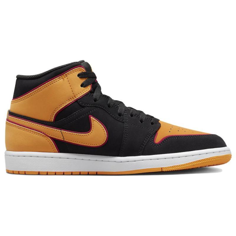 Jordan 1 Полувысокий язычок Черный Оранжевый Jordan FJ4923-008