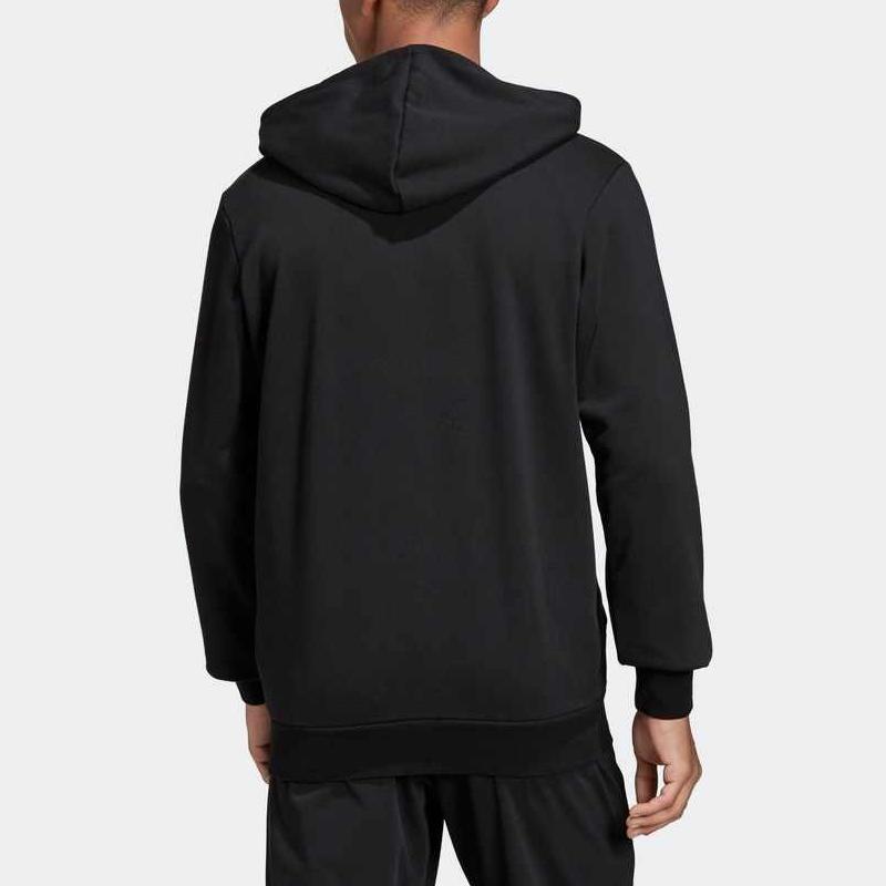 adidas Essentials Простая флисовая куртка с молнией во всю длину Мужская куртка черная DU0383