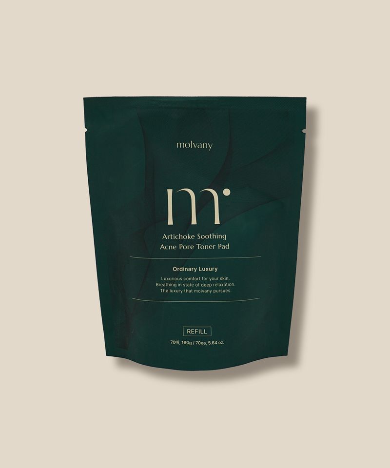 Molvani Artichoke Soothing Akene Pore Toner Pad Refill