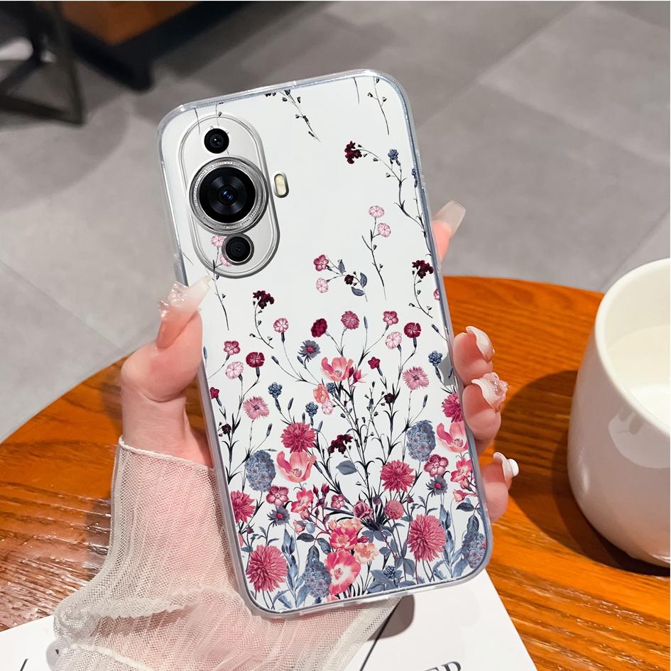 Чехол для Huawei Y9s P10 P20 P30 P40 Lite P50 Pro P Smart 2019, чехол для телефона Daisy Tulip, противоударный прозрачный мягкий матовый силиконовый чехол для Huawei, бампер