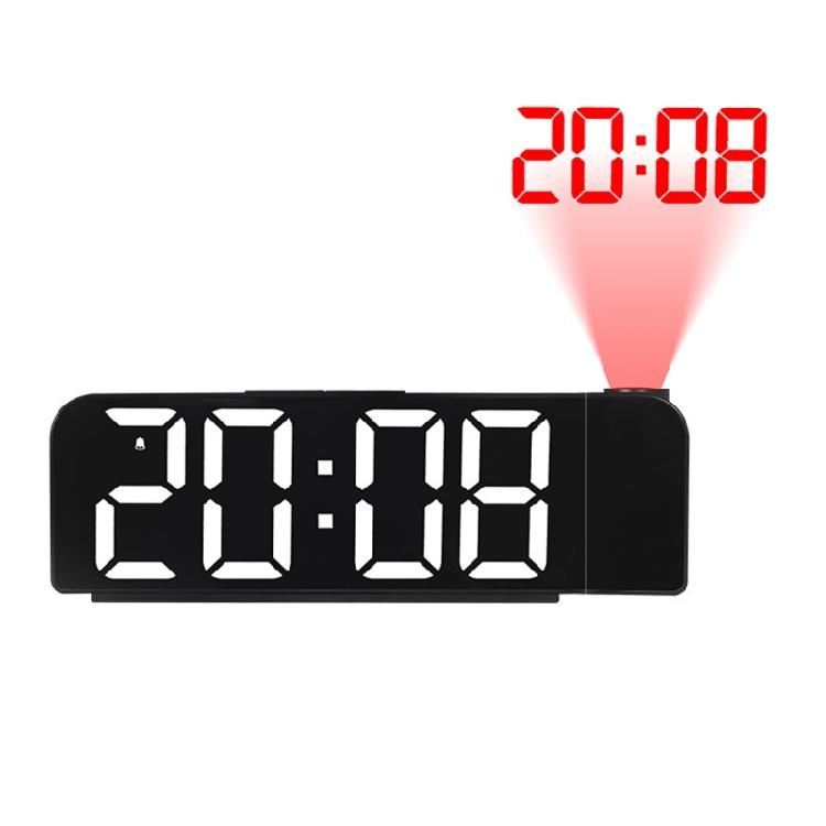 Compact Adjustable Digital Projection Clock With USB Charging Port And Dimmer Option For Bedroom Workspaces Easy To Read