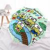 1pc Keroppi Frog Family Birthday Party Automatic Opening/Closing Umbrella - Portable Three-Fold Design with 8-Bone Iron Frame - Outdoor, Gift for Fans
